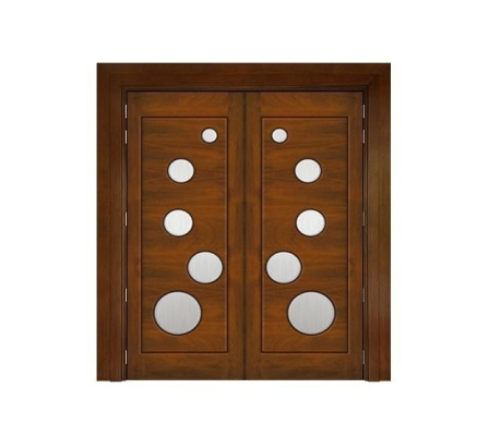 Solid Wooden Main Door USA-12