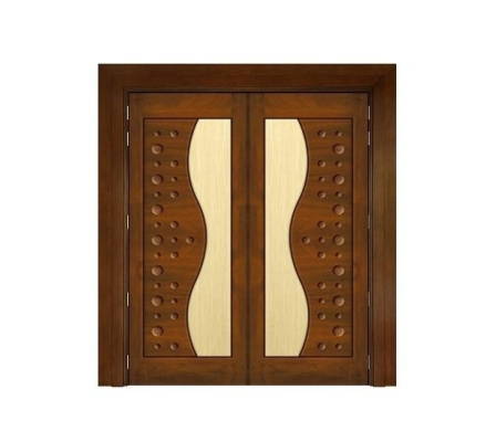 Solid Wooden Main Door USA-16