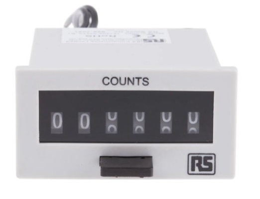 896-7021 - RS PRO Impulse Counter Counter, 6 Digit, 10Hz, 12 V dc