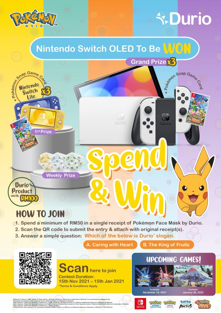 Durio x Pokémon Spend & Win Campaign