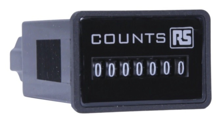  896-7037 - RS PRO Impulse Counter Counter, 7 Digit, 10Hz, 12 V dc