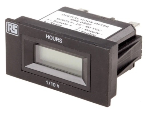 896-6986 - RS PRO Hour Meter Counter, 6 Digit, 10  80 V dc