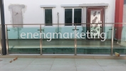 SSBR 09- Stainless Steel Railing with Tempered glass STAINLESS STEEL FENCING AND RAILING FENCING AND BALCONY RAILING