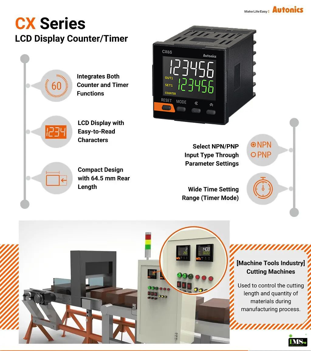 LCD Display Counter/Timer - CX Series