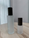 30ml,100ml Frosted Glass Lotion Pump Bottle with Wooden Cap - GLPB001 Glass Bottles Bottles