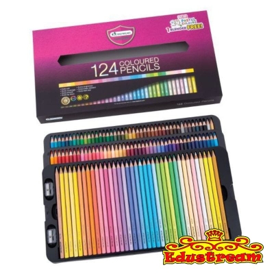 Master Series Coloured Pencil 124 Colors