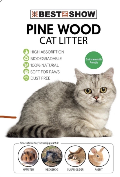 10KG PINE WOOD CAT LITTER 