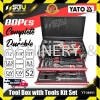 YATO YT-38951 80PCS Professional 3-Drawer Tool Box with Tools Kit Set Tool Storage Tool Storage / Trolley