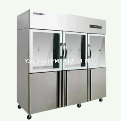 6 Door Chiller Freezer (Up-Glass Door; Down-Solid Door)