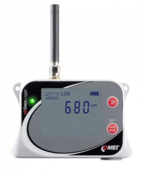 comet u8410m iot wireless co2 datalogger with built-in sensor, gsm modem