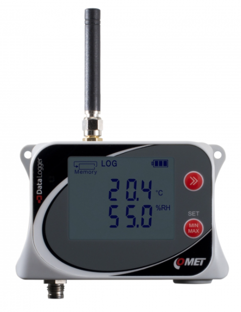 comet u3121m iot wireless temperature and relative humidity datalogger for external probe, with buil