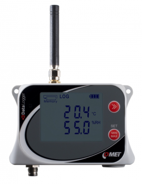 COMET U3121M IoT Wireless Temperature and Relative Humidity Datalogger for external probe, with buil