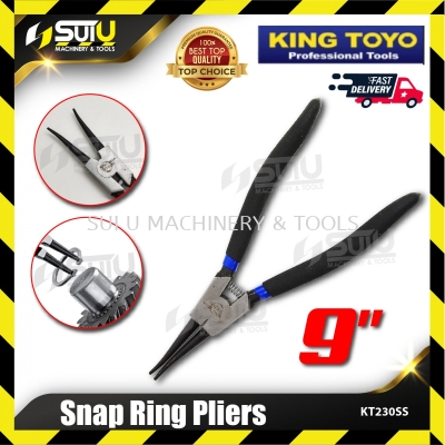 KING TOYO KT230SS / KT-230SS 9" Snap Ring Pliers