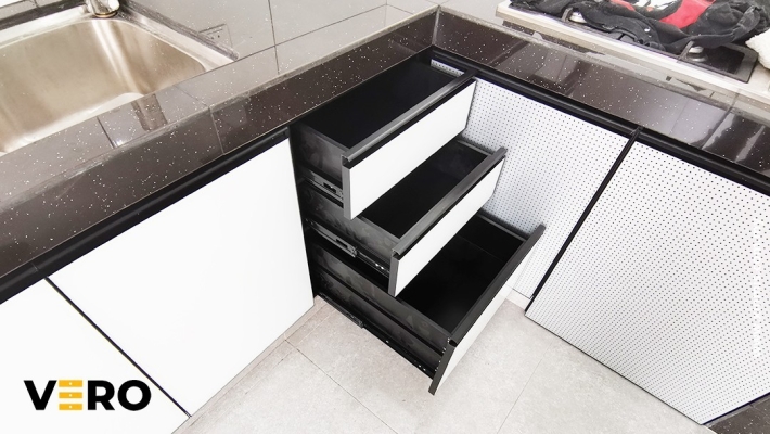 Klang Valley Aluminium Kitchen Cabinet Drawer Design Sample