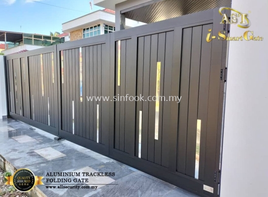 ALUMINIUM TRACKLESS FOLDING GATE