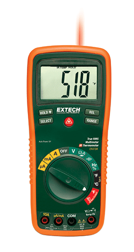 EXTECH EX470A : 12 Function True RMS Professional MultiMeter + InfraRed Thermometer