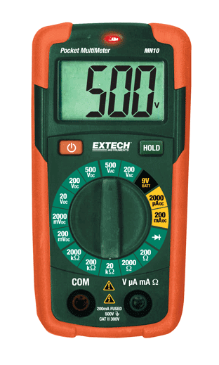 EXTECH MN10 : Pocket MultiMeter + NCV