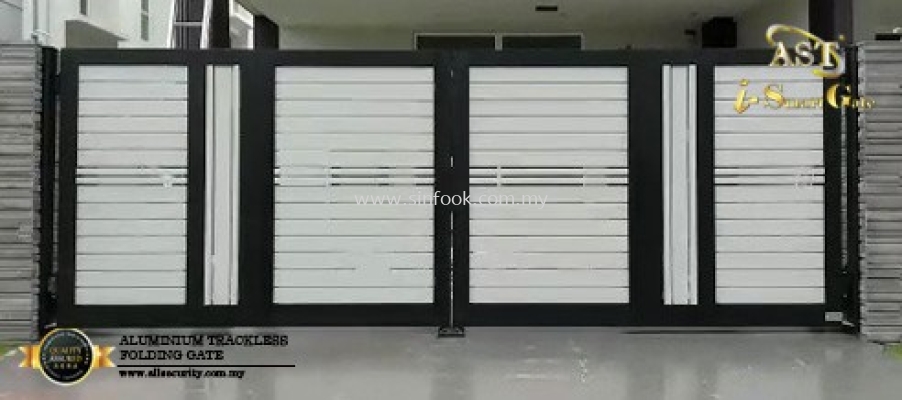 ALUMINIUM TRACKLESS FOLDING GATE