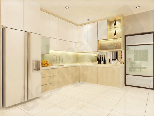 Dry Kitchen Cabinet 3D Design 