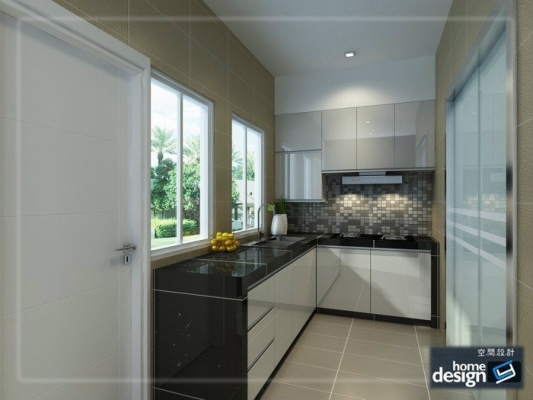 Reka Bentuk 3D Kabinet Dapur basah