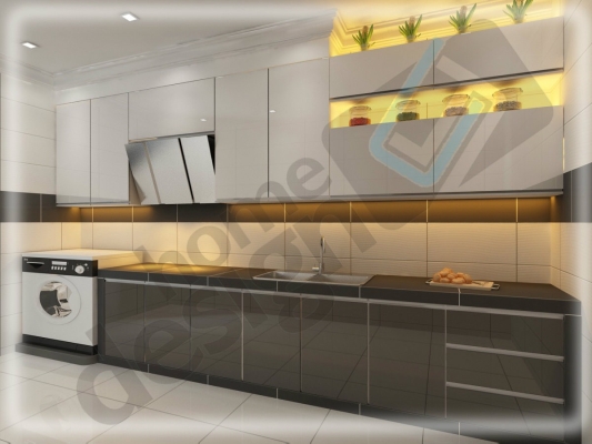 Wet Kitchen Cabinet 3D Design