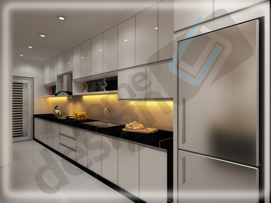 Wet Kitchen Cabinet 3D Design