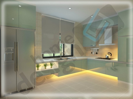 Wet Kitchen Cabinet 3D Design