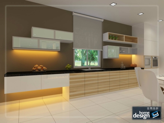 Reka Bentuk 3D Kabinet Dapur basah