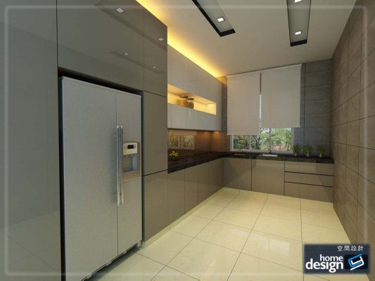 Reka Bentuk 3D Kabinet Dapur basah