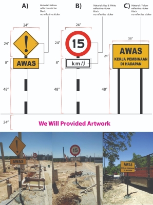 Construction Site Directional Signage