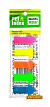 Rainbow Colour Sign Pet Index 100 Pcs WLT-8918 (2PCS / PACK) Stick Notes Writing & Correction Stationery & Craft