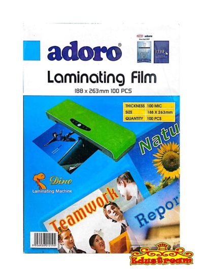 ADORO LAMINATING FILM 100PCS (188 x 263mm)