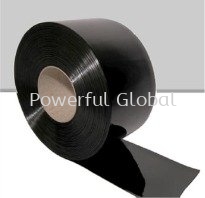 PVC Curtain Soft Sheet Solid Black