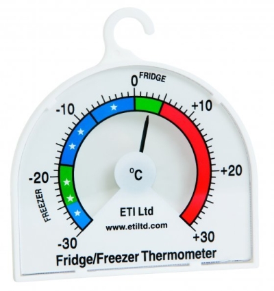 FRIDGE/FREEZER DIAL THERMOMETER -30 TO 30 C  ETI 800-000