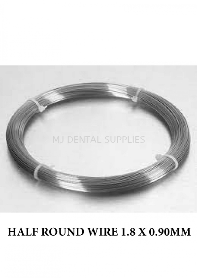 STAINLESS STEEL HALF ROUND WIRE 1.8 X 0.90MM