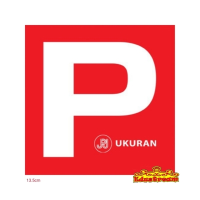 Sticker P Car Static Sign Sticker (BIG)