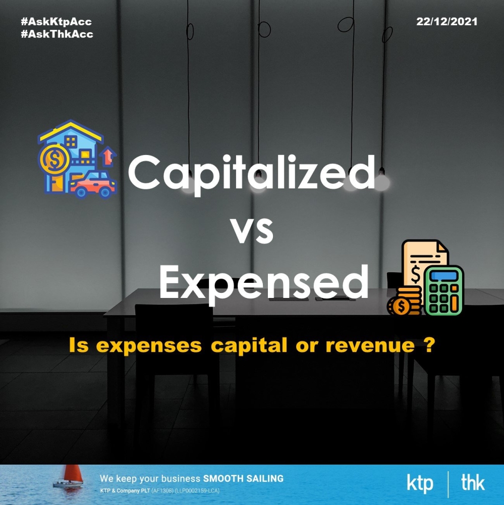 Is expenses capital or revenue?