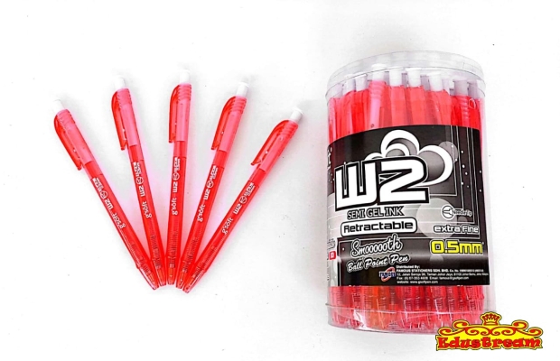 G'Soft BPGS-W2/0.5 ex-Fine Ball Pen 0.5mm (Red)