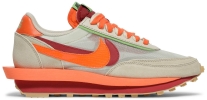 sacai x Clot x LDWaffle 'Net Orange Blaze' Nike Sacai