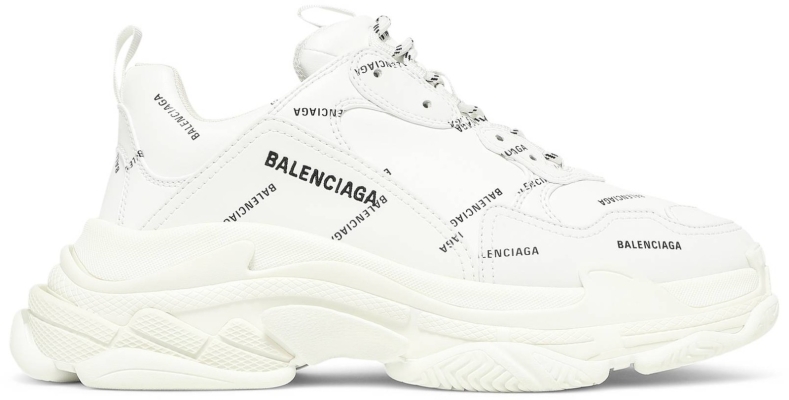 Balenciaga Triple S Sneaker 'Allover Logo - White'