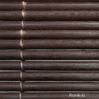 Outdoor Wooden Blinds - Half Curve (string) - Teak Oil walnut-Miko350 