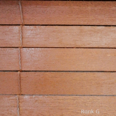 Outdoor Wooden Blinds - 1"(string) - Teak Oil Chestnut - Miko-260S