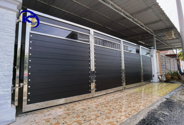 Folding Gate Jalan SR 2, Taman Serkam Ria, Serkam Darat, Merlimau