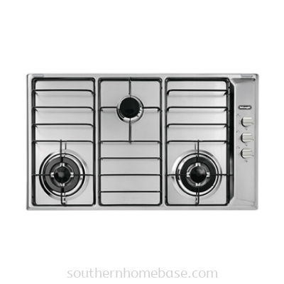 DELONGHI 3 BURNER STAINLESS STEEL BUILT-IN GAS HOB IL 319 ASD DX