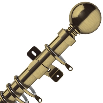 Antique Brass Curtain Pole 001