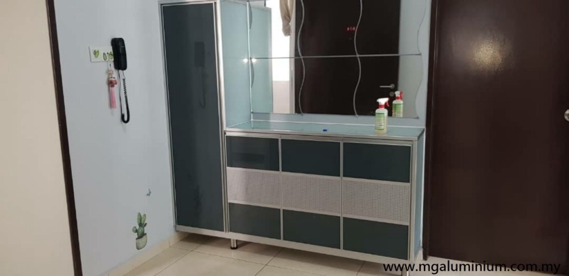 Aluminium Custom Shoe Cabinet Skudai