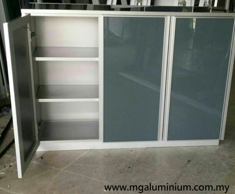 Kabinet Kasut Built-in Aluminium Di Skudai