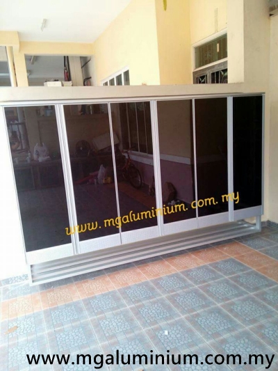 Kabinet Kasut Built-in Aluminium Di Skudai