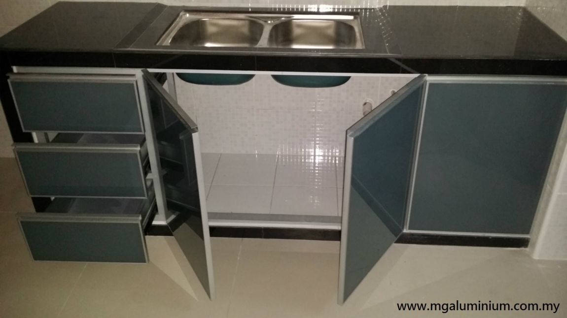 Contoh Kabinet Dapur Aluminium Di Skudai Kabinet Dapur Aluminium Yang Sesuai Di Malaysia Kabinet Dapur Rujukan Reka Bentuk UbahSuai Malaysia