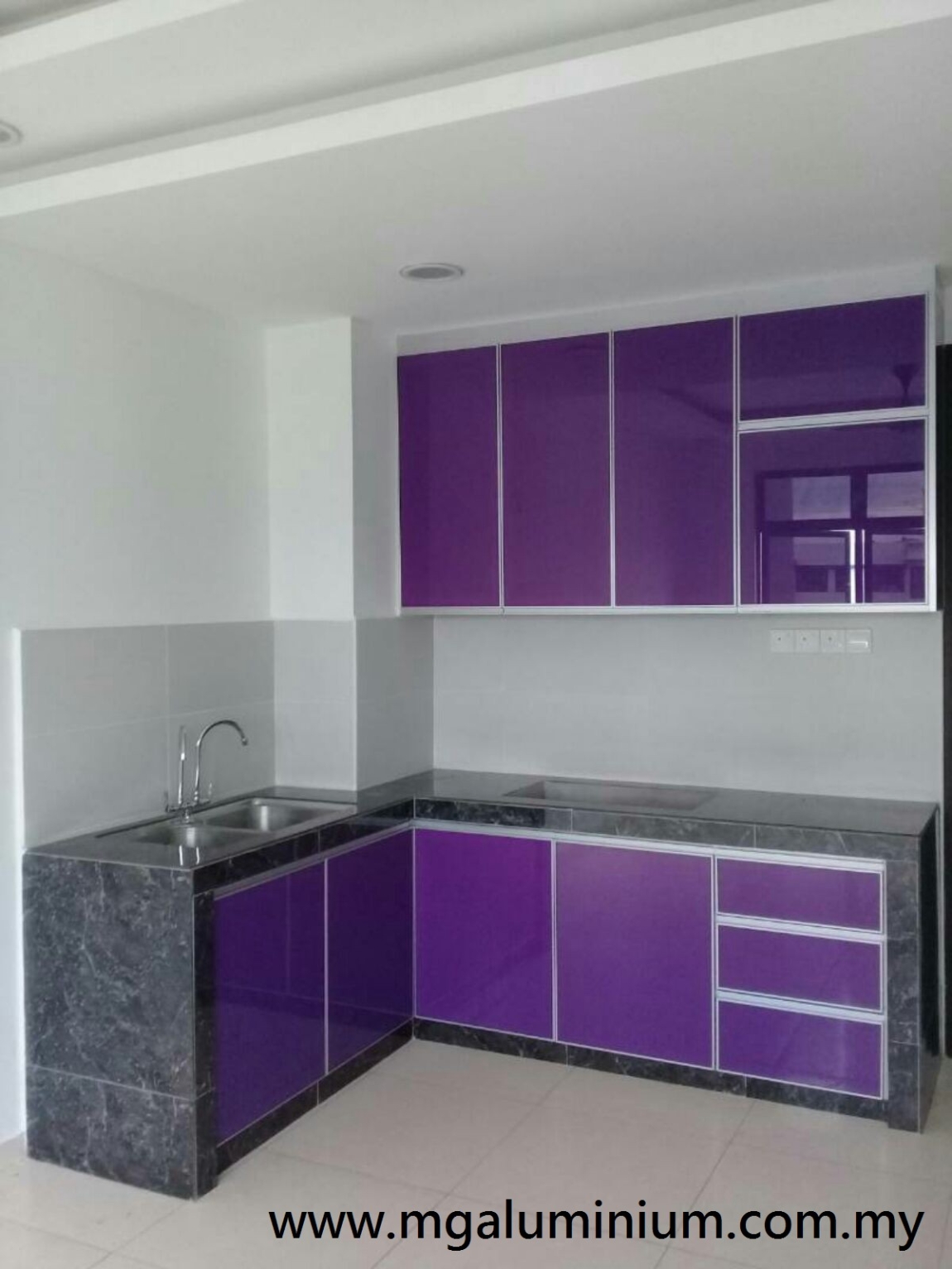 Contoh Kabinet Dapur Aluminium Di Skudai Kabinet Dapur Aluminium Yang Sesuai Di Malaysia Kabinet Dapur Rujukan Reka Bentuk UbahSuai Malaysia